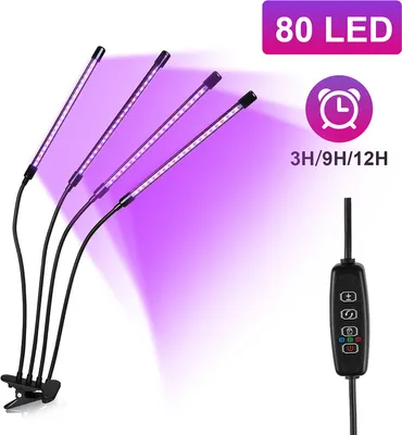 Immagine prodotto di Lampada per piante Jopassy LED Grow Light - timer automatico 3-9-12 ore,40 W
