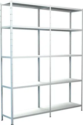 Obrázek produktu pro Kovový regál rozšiřovací Schulte 4521-W 2000x1600x350 mm, 10 polic, nosnost 850 kg, bílý