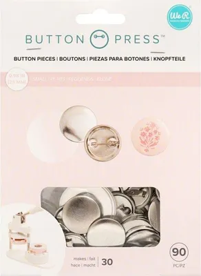 Produktbild von We R Memory Keepers Button Press, Grau, 25 mm, 30 Stück(e), 180,1 mm, 134,1 mm, 25,9 mm