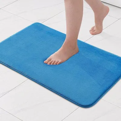 Produktbild von Antislip-Mat, 40 x 60 cm, zeeblauw, traagschuim, für Wohn- und Badezimmer