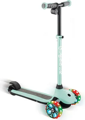 Produktbild von GLOBBER ONE K E-MOTION 4 PLUS – E-Scooter, Lithium-Batterie, 80 W Motor, 125/90 mm, 3-rädrig, LED-Rollen, mint