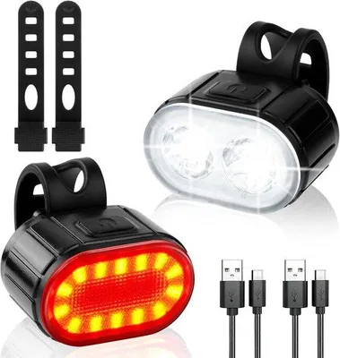 Zdjęcie produktu dla Reflektory rowerowe - kwadratowe - 2 sztuki - oświetlenie LED - do rowerów