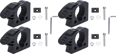 Produktbild von Dachträger-Schaufelhalter, Aluminiumlegierung, Schnellspanner-Montagehalterungssatz, universell für ATV, UTV, Wohnmobil, Van, LKW, Boot, Zug, Schwarz,
