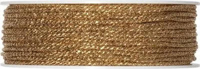 Produktbild von Goldkordel 2mm 50m - Ideale Dekoration für Weihnachten, Basteln, Festtagsdeko