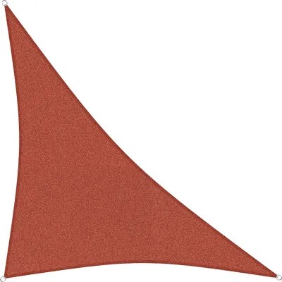 Produktbild von sunprotect 83281 Professional Sonnensegel, 3,6 x 3,6 x 5 m, 90° Grad Dreieck, wind- & wasserdurchlässig, rot