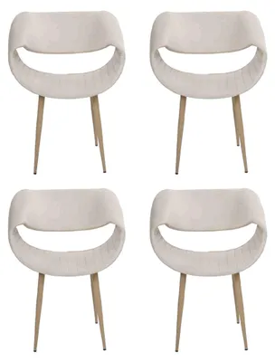 Produktbild von Modern 4x Stühle Polsterstuhl Luxus Sessel  Lehnstuhl Esszimmer Wohnzimmer Neu