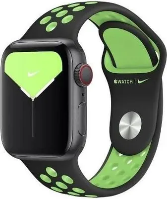 Produktbild von Apple Watch Nike Sportarmband 38/40/41 mm Schwarz Limette