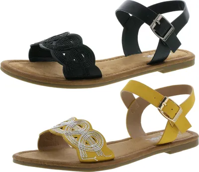 Produktbild von Rieker V7556 Damen Sandalen Sandaletten Riemchensandalen, Größe:40 EU, Farbe:Gelb