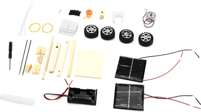 Obrázek produktu pro DIY solární energie věda auto vzdělávací elektromotor montážní experiment kit
