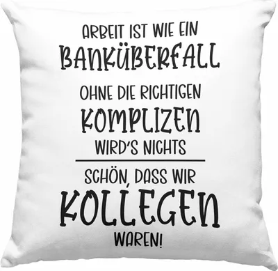 Produktbild von Trendation - Jobwechsel Deko-Kissen mit Füllung 40x40 Geschenk Kollegen Kollegin Abschied Abschiedsgeschenk Neuer Job Deko-Kissen mit Füllung 40x40 Geschenkidee (Blau)