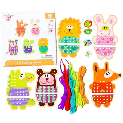 Obrázek produktu pro TOOKY TOY Dřevěná arkádová hra Zvířátka d