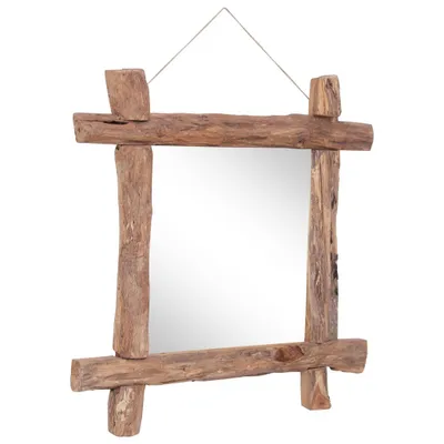 Immagine prodotto di Specchio in legno naturale 70x70 cm in legno massiccio di recupero