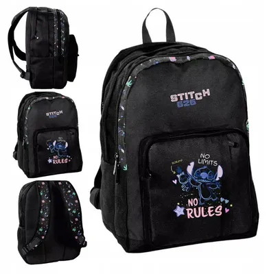 Produktbild von Stitch Schulrucksack Für Kinder, Dreifachgefacht, Leicht, A4, Beuniq