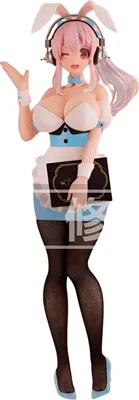 A figurine of Super Sonico dressed as a bunny waitress.