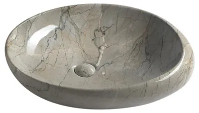Produktbild von Sapho DALMA Keramik-Waschtisch 68x44 cm, grigio