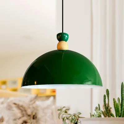 Produktbild von Yimpi Pendelleuchte Grün Hängelampe Industrial Ø30 cm, E27, Moderne Lampe