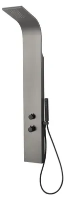 Image de Essegun panneau de douche thermostatique gris gun métal Essebagno