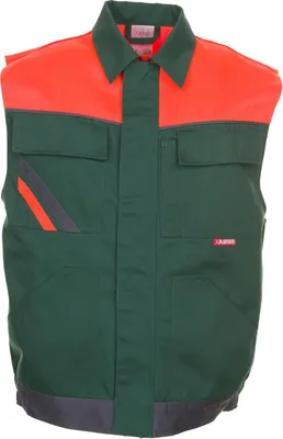 Produktbild von Größe XS Herren Planam Visline Weste grün orange schiefer Modell 2462