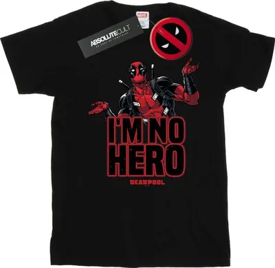Obrázok produktu pre Marvel - Pánske tričko "I'm No Hero" BI22949 (S) (Black)