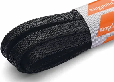 Produktbild von RINGELSPITZ - Flach Schmal Gewachst – Elegante Schnürsenkel für Stilvolle Schuhe - 90 cm, schwarz