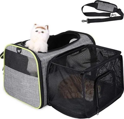 Produktbild von Famanu Transportbox für kleine Haustiere - für Katzen, Hunde, Kaninchen