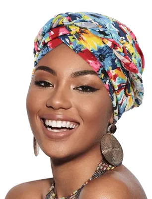 Obrázek produktu pro Dámská turbanová čepice, pletená čepice, šátek, čepice pro pacienty po chemoterapii, materiál: polyester