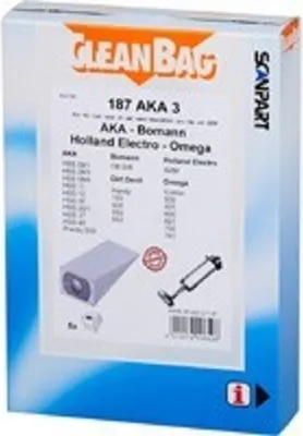 Produktbild von CleanBag Staubsaugerbeutel 187AKA3 für AKA