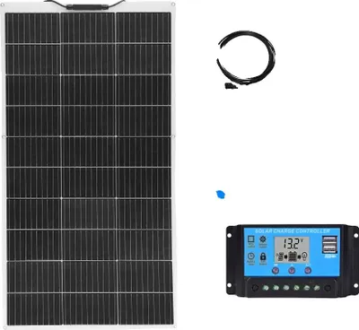 Image de Panneau solaire flexible, haute efficacité, compatibilité polyvalente, kit solaire 12V 100W