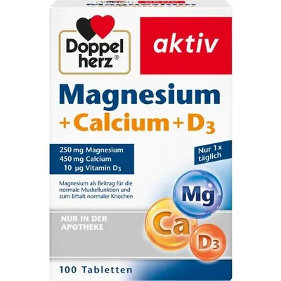 Produktbild von DOPPELHERZ Magnesium+Calcium+D3 Tabletten