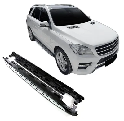 Produktbild von J&J AUTOMOTIVE | Trittbretter Set Aluminium Schweller Für Mercedes ML Class W166 2012-2019