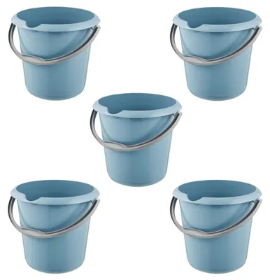 Produktbild von keeeper mika 5X Eimer mit integrierter Mess-Skala und ergonomischem Griff, 10 l,