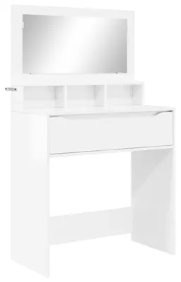 Imagen del producto de Mesas de tocador de dormitorio brillante 80 x 39,6 x 135 cm