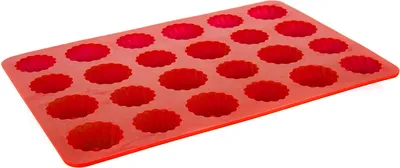 Produktbild von Silikonform für 24 Muffins - Rot