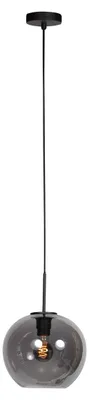 Immagine prodotto di Mexlite - lampada a sospensione - HaloSwap - nero - vetro vetro fumé - lampada da letto - E27 - 4293ZW