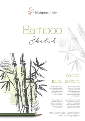 Obrázok produktu pre Hahnemühle 10628561 Skicár Bamboo - A4, 105 g/m2, 30 listov