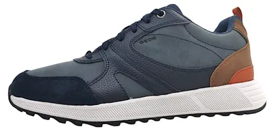 Image de Chaussures de sport pour hommes Geox U MOLVENO, modèle à lacets, couleur bleue, idéales pour les activités de loisirs