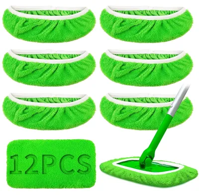 Produktbild von 12 wiederverwendbare Mopptücher für den Swiffer-Mopp