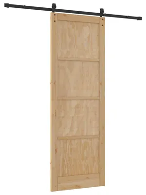 Produktbild von Schiebetür ORKDAL Natur 83 x 232 cm Massives Kiefernholz