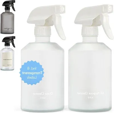Produktbild von Glas-Sprühflaschen - 500 ml - für Sauberkeit und Pflanzen - Set aus 2 Stück