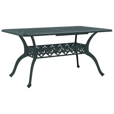 Produktbild von vidaXL Gartentisch Grün 150x90x72 cm Aluminiumguss