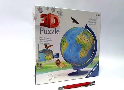 Produktbild von Ravensburger 3D Puzzle Globus englischer Sprache Die Welt Puzzleball  180 Teile