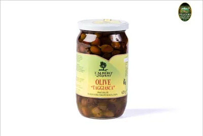Produktbild von Entsteinte Taggiasca-Oliven o.exv 620 gr. - Frantoio S. Agata