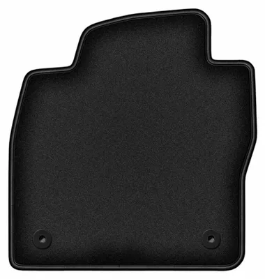 Produktbild von Fahrermatte Velours für Skoda Fabia IV 2021- (Schrägheck) – 1-tlg, Schwarz, passgenau – Wielganizator DURBAN
