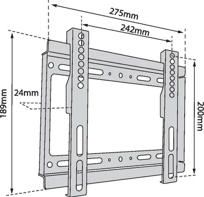 Produktbild von TV wall mount TB-250 up to 42 inches 40kg max VESA 200x200