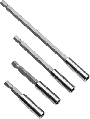Zdjęcie produktu dla Zestaw magnetycznych uchwytów do końcówek do wiertarki, 60–150 mm, trzpień z 6 otworami, 1/4 cala
