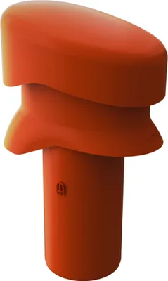 Produktbild von Venduct Be-/Entlüfterrohr kurz DN 110 rot, mit Regenhaube : Rot (Klöber Standardfarbe) Farbe: Rot (Klöber Standardfarbe)