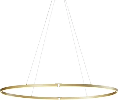Produktbild von Design Hängeleuchte Messing 120cm inkl  LED 3 Stufen Dimmbar Ovallo