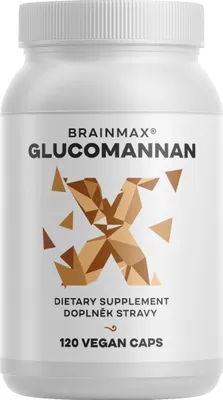 Zdjęcie produktu dla BrainMax Glucomannan, 120 kapsułek roślinnych