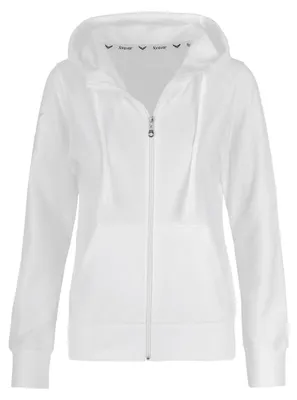 Immagine prodotto di Giacca con cappuccio da donna, marca Trigema, colore bianco, taglia S
