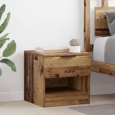 Productafbeelding van vidaXL Nachtkastje, 2 stuks, gerecycled hout, 40 x 39 x 40 cm, houtvezel